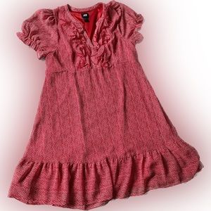 H&M Red dress with white dots